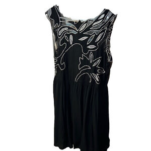 ASOS Women’s Size 14 Whimsy Goth Black Embroidered Dress – NWT